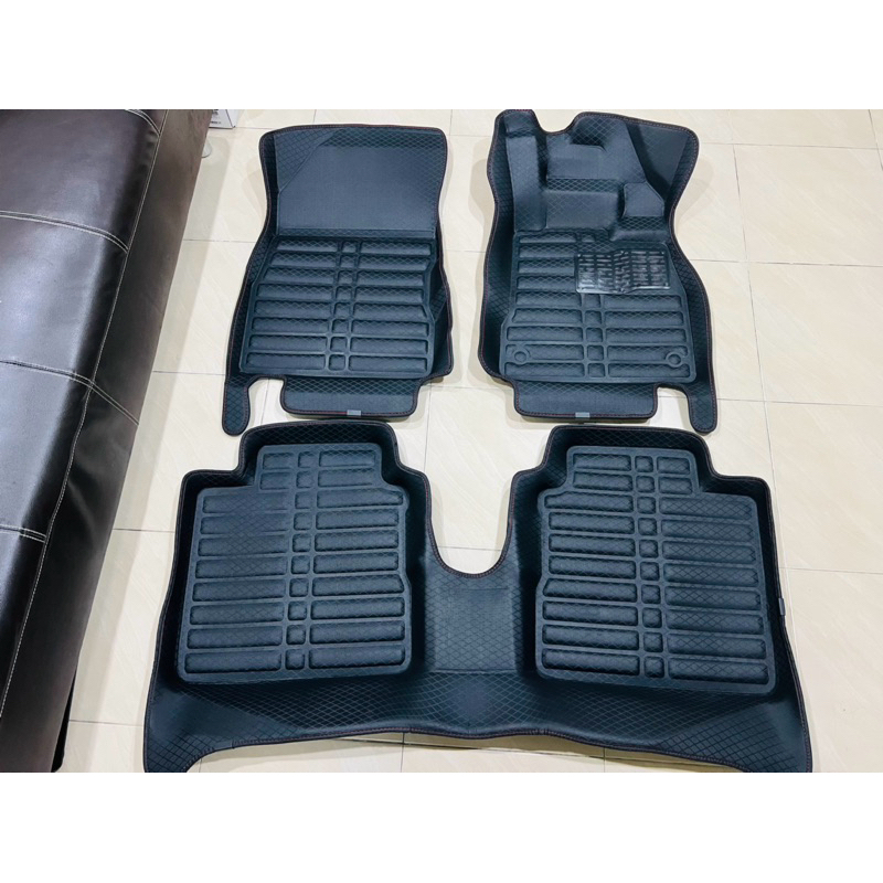 พรมปูพื้นรถยนต์ 6D แบบปั้มขึ้นรูป รุ่น Nissan Note
