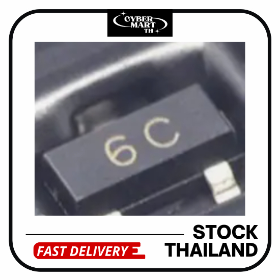 (10Pcs) Transistor BC817-40 6C (SOT-23) NPN 45V/0.5A