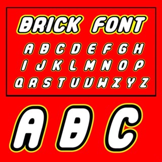 ตัวรีดติดเสื้ออักษร  A - Z ฟ้อนต์  Blocks Font F.26 รีดง่ายร…