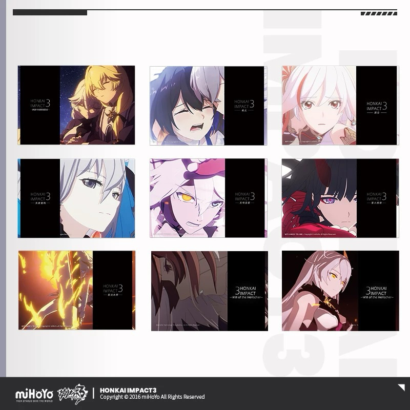 [พรีรอ12-20วัน] Official แท้ *แยกตัว*เซตรูปถ่ายแต่ละตัวละคร Honkai impact Mihoyo