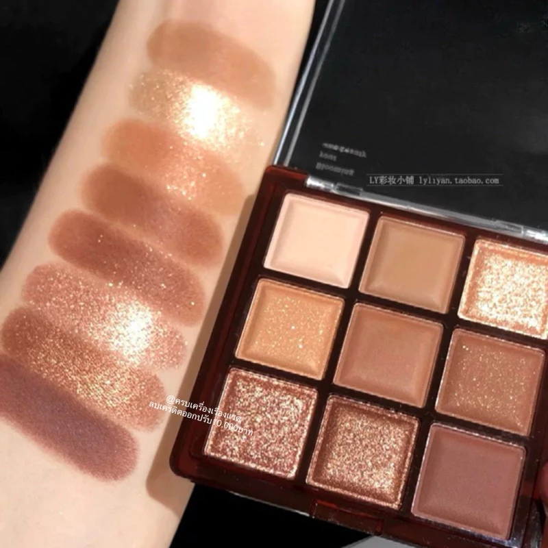 พาเลท ทาตา อายแชโดว์ Dikalu Chocolate Eyeshadow โทนน้ำตาลทอง ช็อคโกแลต เนื้อแมท เนื้อชิมเมอร์ สีสวย กันน้ำ ติดทน 4u2