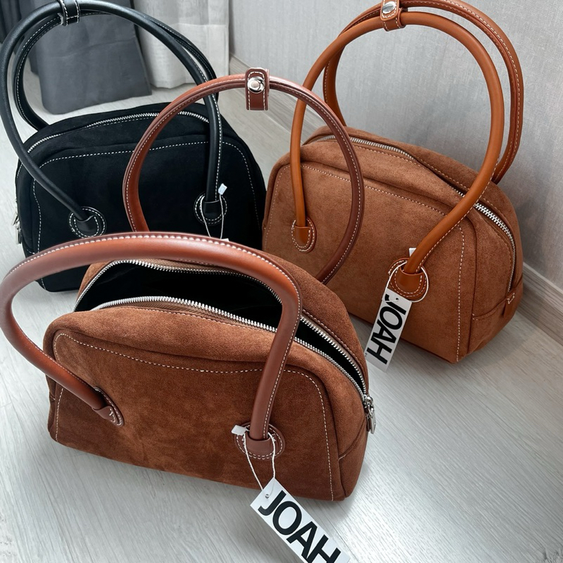 พร้อมส่ง : Boston Bag กระเป๋าทรงฮอตหนังกลับพรีเมี่ยม by JOAH.BKK