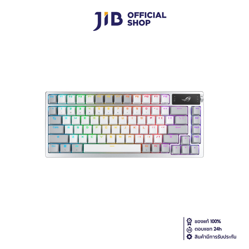 WIRELESS KEYBOARD (คีย์บอร์ดไร้สาย) ASUS ROG AZOTH (WHITE) (ASUS ROG NX RED SWITCH AURA SYNC RGB EN/TH) (M701)