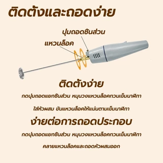 เครื่องตีฟองนมไฟฟ้า เครื่องปั่นฟองนม ที่ตีฟองนม ทําฟองน้ำนมได้ 200 ถ้วยต่อ อินเทอร์เฟซพลังงานที่แยกออกมานั้นง่ายต่อการจั