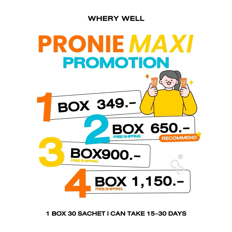 สินค้าพร้อมส่งของแท้จากบริษัท ! Whery well Pronie maxi โพรไบโอติกส์สูตรงานวิจัย 10 สายพันธุ์ thumbnail 10