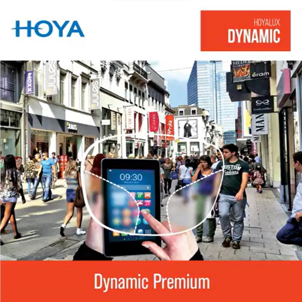 HOYA Progressive DYNAMIC PREMIUM เลนส์โปรเกรสซีฟโฮย่า นุ่มนวล ชัดเจนในทุกระยะ