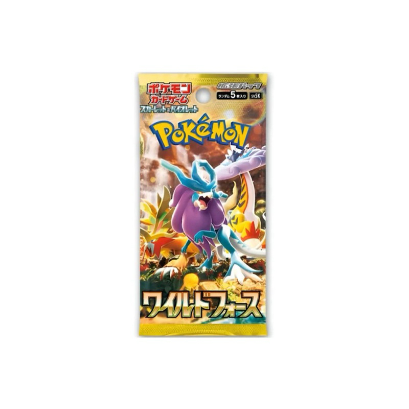 [แยกใบ] การ์ดโปเกมอนภาษาญี่ปุ่น Pokemon TCG Japanese Wild Force sv5k 001-068/071