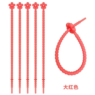 สายซิลิโคนดอกไม้ 16 cm (ราคา/เส้น) สายรัดกระเป๋า สายห้อยพวงกุญแจ สายห้อยตุ๊กตา