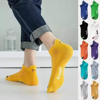 F001ถุงเท้าพอดีข้อ 1ถุงมี 10 คู่ 10สี ใส่สบายเนื้อผ้านิ่ม ระบายกาศได้ดี มีหลายสี สินค้าพร้อมส่ง