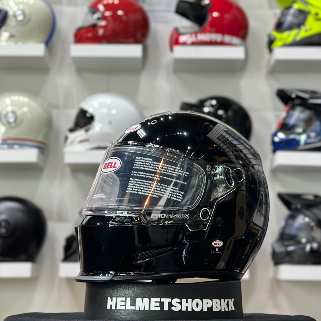 หมวกกันน็อคเต็มใบ BELL ELIMINATOR GLOSS BLACK