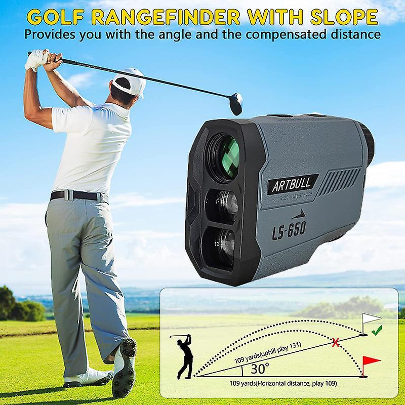 กล้องวัดระยะกอล์ฟ Golf 3 เลนส์ รุ่นใหม่ ARTBULL LS-650 Golf Laser Rangefinder 3 Lens LS 650 LS650 กั