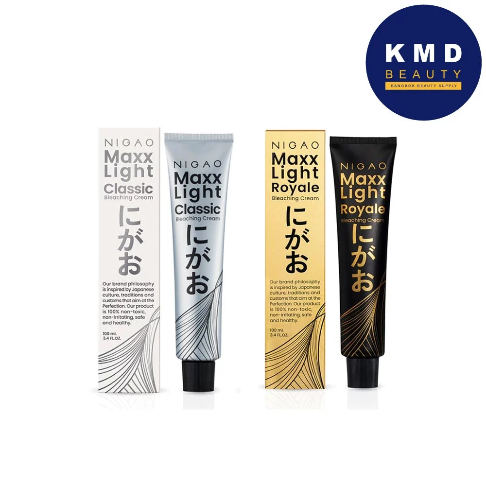 Nigao Maxx Light Bleaching Cream ครีมฟอกสีผม นิกาโอะ แม็กซ์ ไลท์ รอยัลบลีชชิ่งครีม 100 ml