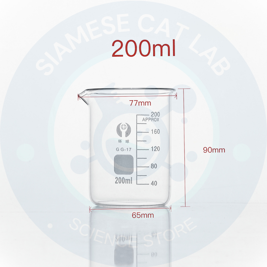 บีกเกอร์แก้ว Borosilicate Glass Beaker Glass บีกเกอร์ขนาด 100ml-1000ml - รูปที่ 4