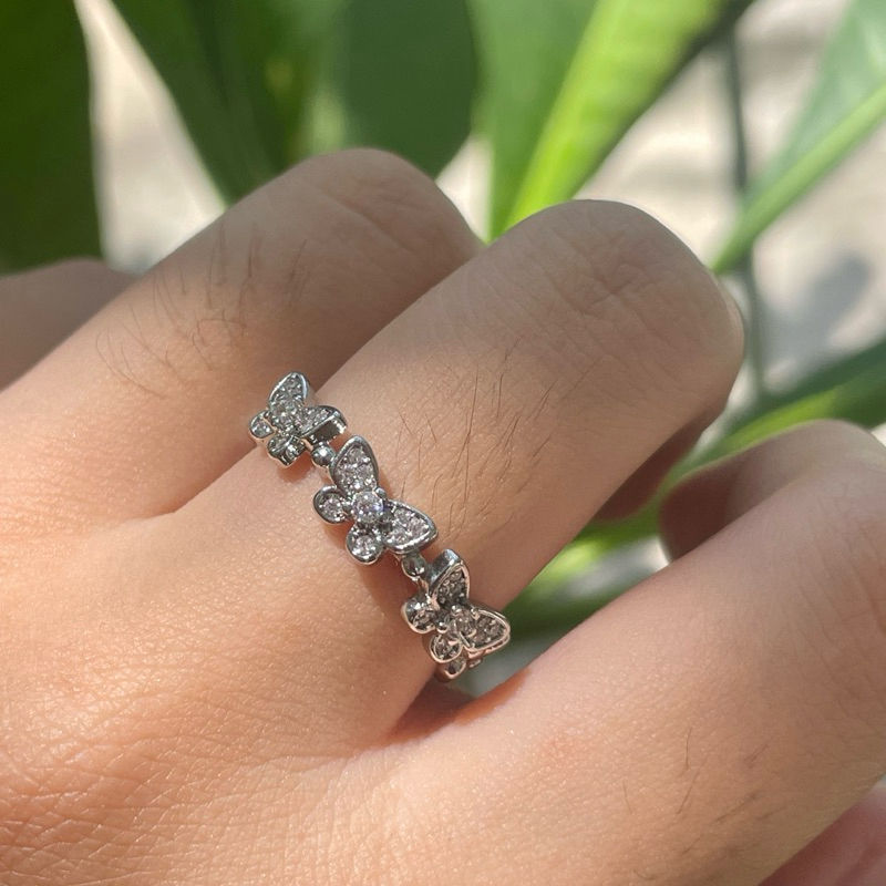 Piing me Stainless Steel Ring | แหวนผีเสื้อ