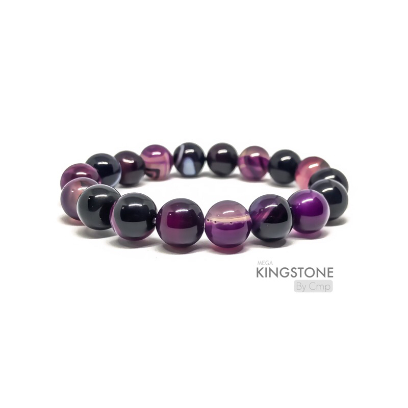 AGATE อาเกต เสริมสร้างความสมดุลของอารมณ์ภายใน ความสงบ และเสริมสร้างวุฒิภาวะ 8 10 12 14 มม.