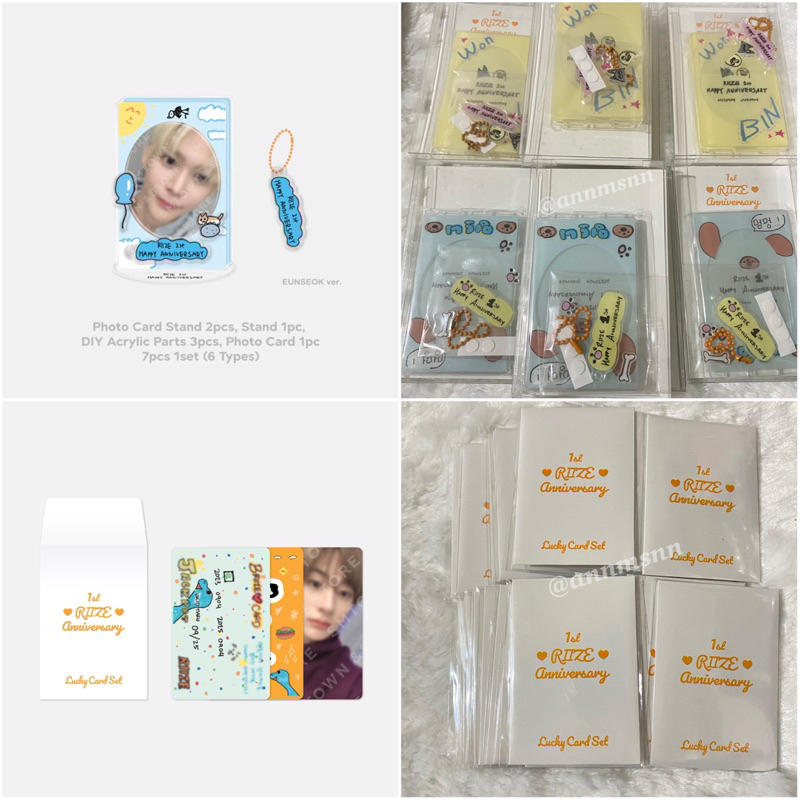 พร้อมส่ง ✨ RIIZE - 1ST ANNIVERSARY ACRYLIC STAND SET / LUCKY CARD SET