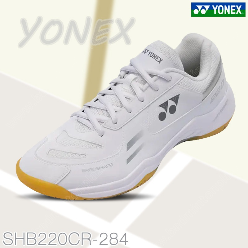 【 ของแท้ % 】รองเท้าแบดมินตันโยเน็กซ์ SHB220CR สีขาว/เงิน (SHB220CR-284)