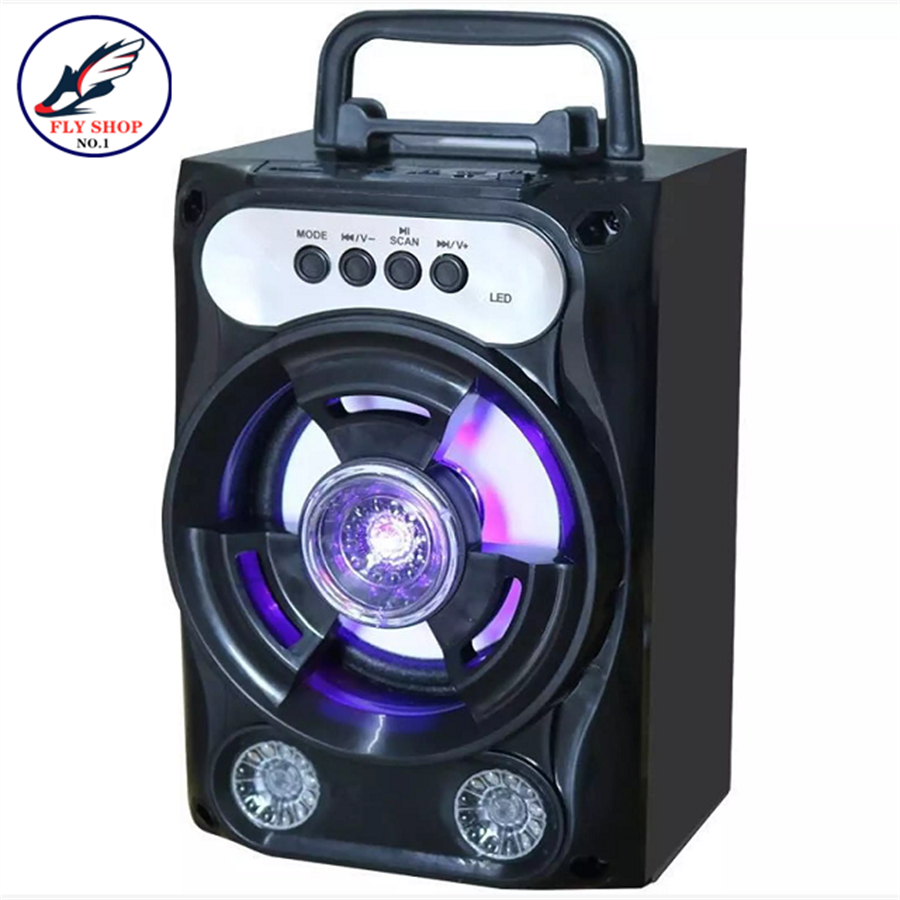 FLY SHOP-ลำโพงบลูทูธไร้สาย,ซับวูฟเฟอร์ (รองรับไมโครโฟน,บลูทูธ,USB,การ์ดTF,วิทยุ)