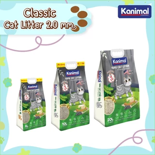 Kanimal Tofu Litter 2 mm. ทรายแมวเต้าหู้ สูตร Classic ไร้ฝุ่น จับตัวเป็นก้อนเร็ว ทิ้งชักโครกได้ สำหรับแมวทุกวัย