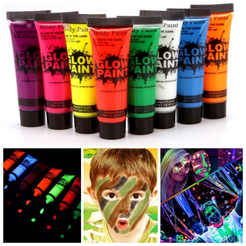 🌈 สีเรืองแสง สีสะท้อนแสง สีพรางหน้า เพ้นท์หน้า บอดี้เพ้นท์ กิจกรรมปาร์ตี้ ภาคสนาม ไร้สารพิษ ล้างออกง่าย เกรดพรีเมี่ยม 🌈