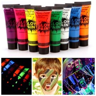 🌈 สีเรืองแสง สีสะท้อนแสง สีพรางหน้า เพ้นท์หน้า บอดี้เพ้นท์ ก…