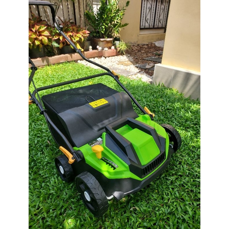 Dethashing&Scarifier เครื่องลอกเศษหญ้าไฟฟ้า เครื่องซอยหญ้า เครื่องลอกหญ้า เครื่องขูดหญ้า พร้อมสายไฟ10เมตร