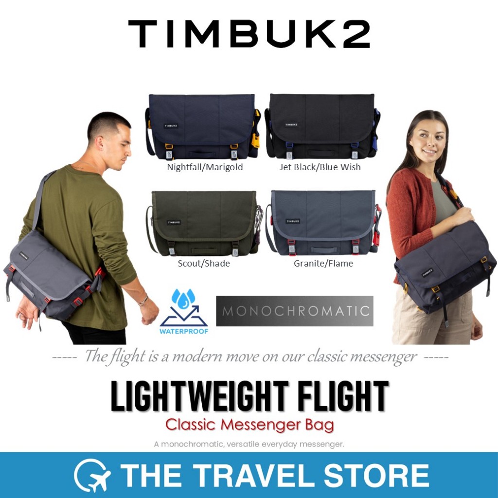 TIMBUK2 Lightweight Flight Classic Messenger Bag  XS-S-M กระเป๋าสะพายข้าง รุ่นไลท์เวทไฟลท์