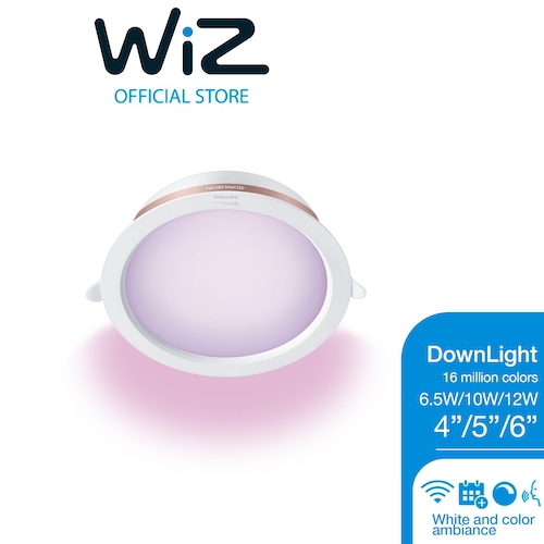 WiZ Downlight RGB Smart LED วิซดาวน์ไลท์RGBอัจฉริยะ 16 ล้านเฉดสี 4นิ้ว 6.5W / 5นิ้ว 10W / 6นิ้ว 12W