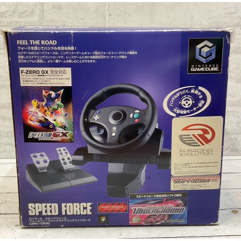 จอยพวงมาลัย Nintendo Gamecube Speed Force งานแท้ มือสอง นำเข้าจากญี่ปุ่น ใช้กับเครื่อง Gamecube เท่า