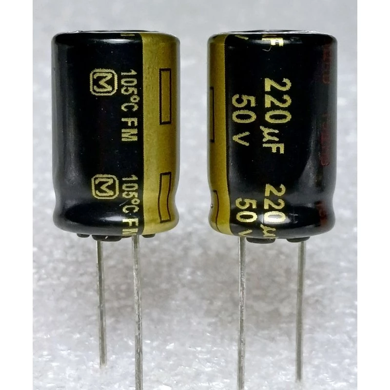 Panasonic FM 220uf 50v capacitor ตัวเก็บประจุ คาปาซิเตอร์