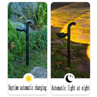 (1PCS) SL-508 ไฟเหลือง โคมไฟตกแต่ง ไฟโซล่าเซลล์ ไฟปักสนาม Solar LAWN light 1 LED ไฟทางเดิน