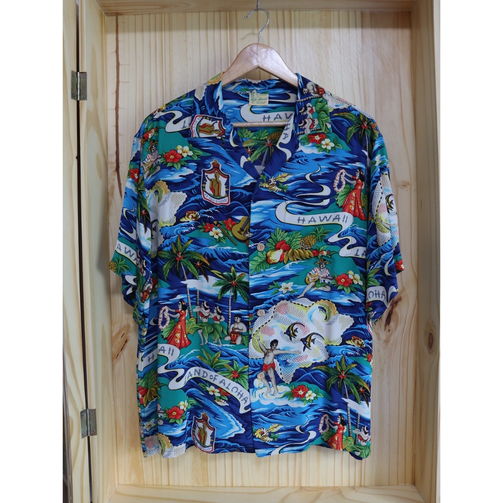 เสื้อฮาวาย SUN SURF LAND OF ALOHA [S]