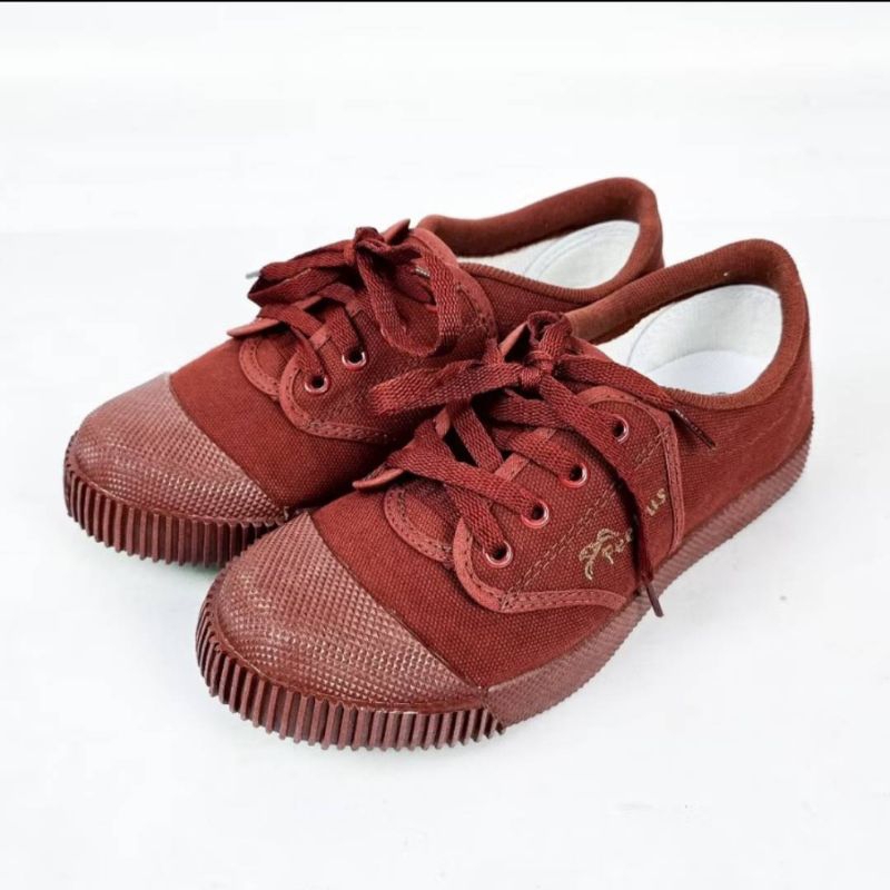 [ฟรีถุงเท้าข้อสั้น ]รองเท้าผ้าใบนักเรียนฟีบัส Feebus พื้นเขียว เสริมขอบนุ่ม รุ่น FB6219 ราคาดี้ดี