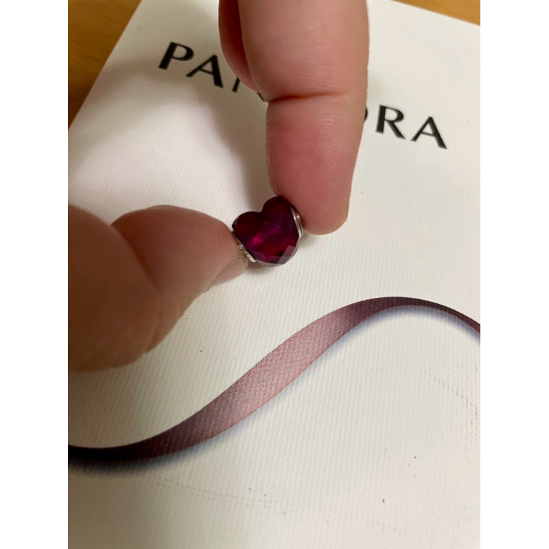 Pandora Murano Red Heart Glass Charm