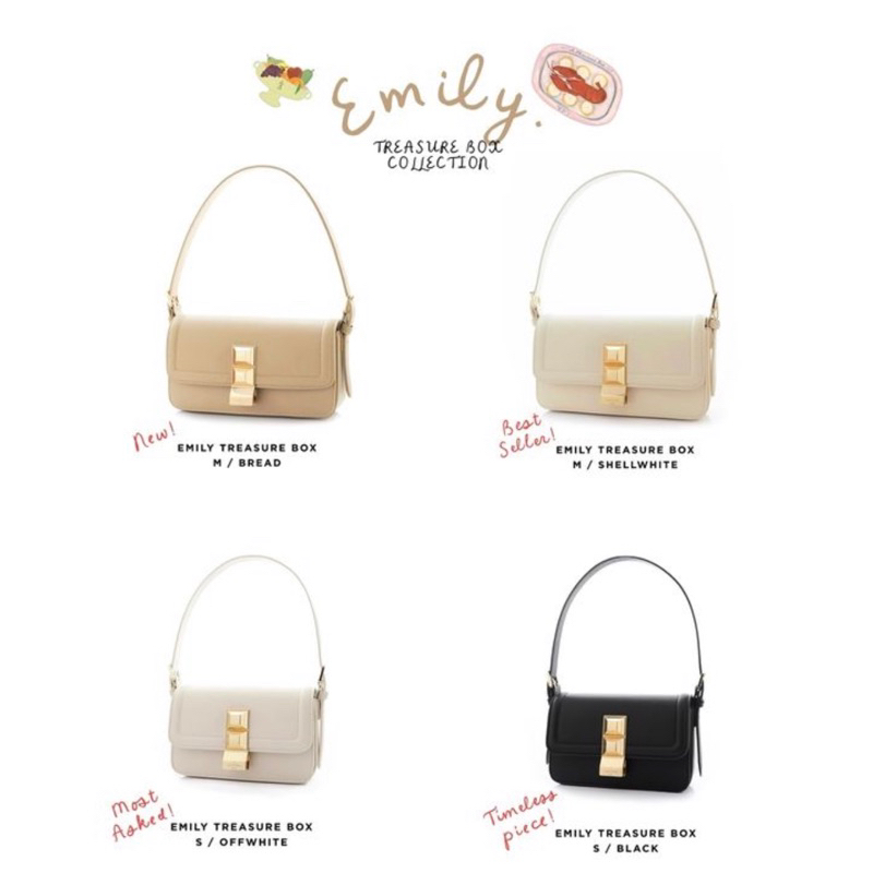 🥨สอบถามสินค้าก่อนกดสั่ง(ใส่โค้ดลดเพิ่ม 20-30%)✨A TREASURE BOX Emily🍞🥖New in box