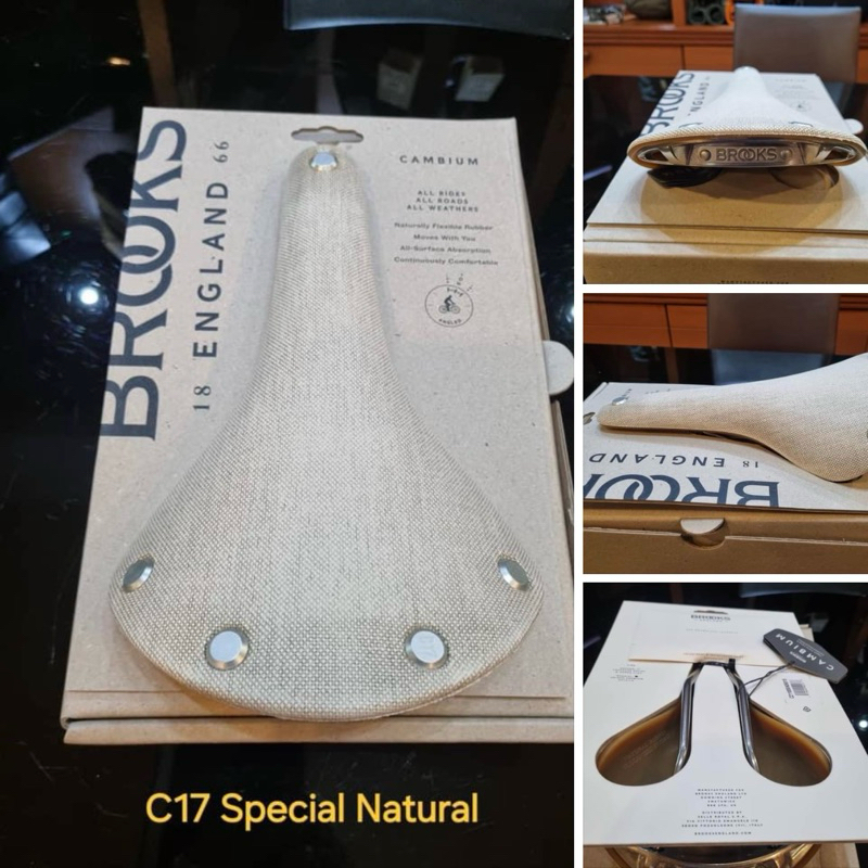 เบาะ_อานจักรยาน BROOKS C17 Special Natural รางสแตนเลส ผ้าแคนวาส สีธรรมชาติ