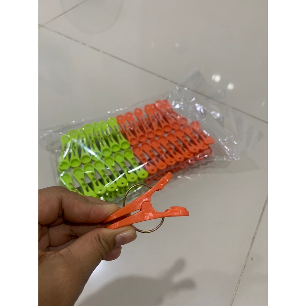 กิ๊ฟหนีบผ้า แพ็ค30ตัว พลาสติกPP