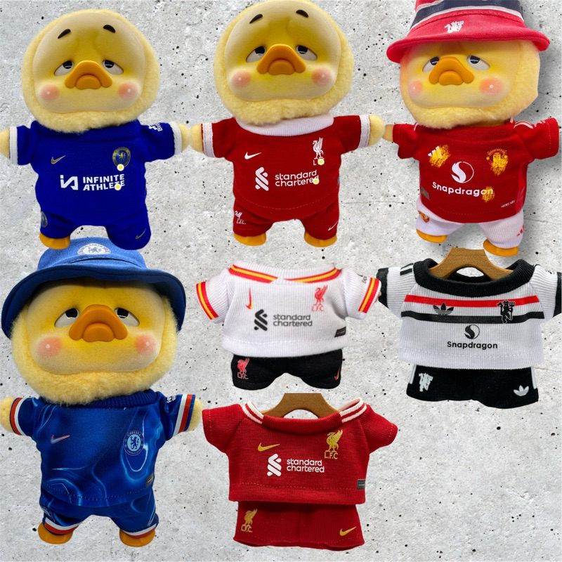 ชุดฟุตบอล เป็ด upset duck 20 cm ใส่ชื่อ ใส่เบอร์ได้