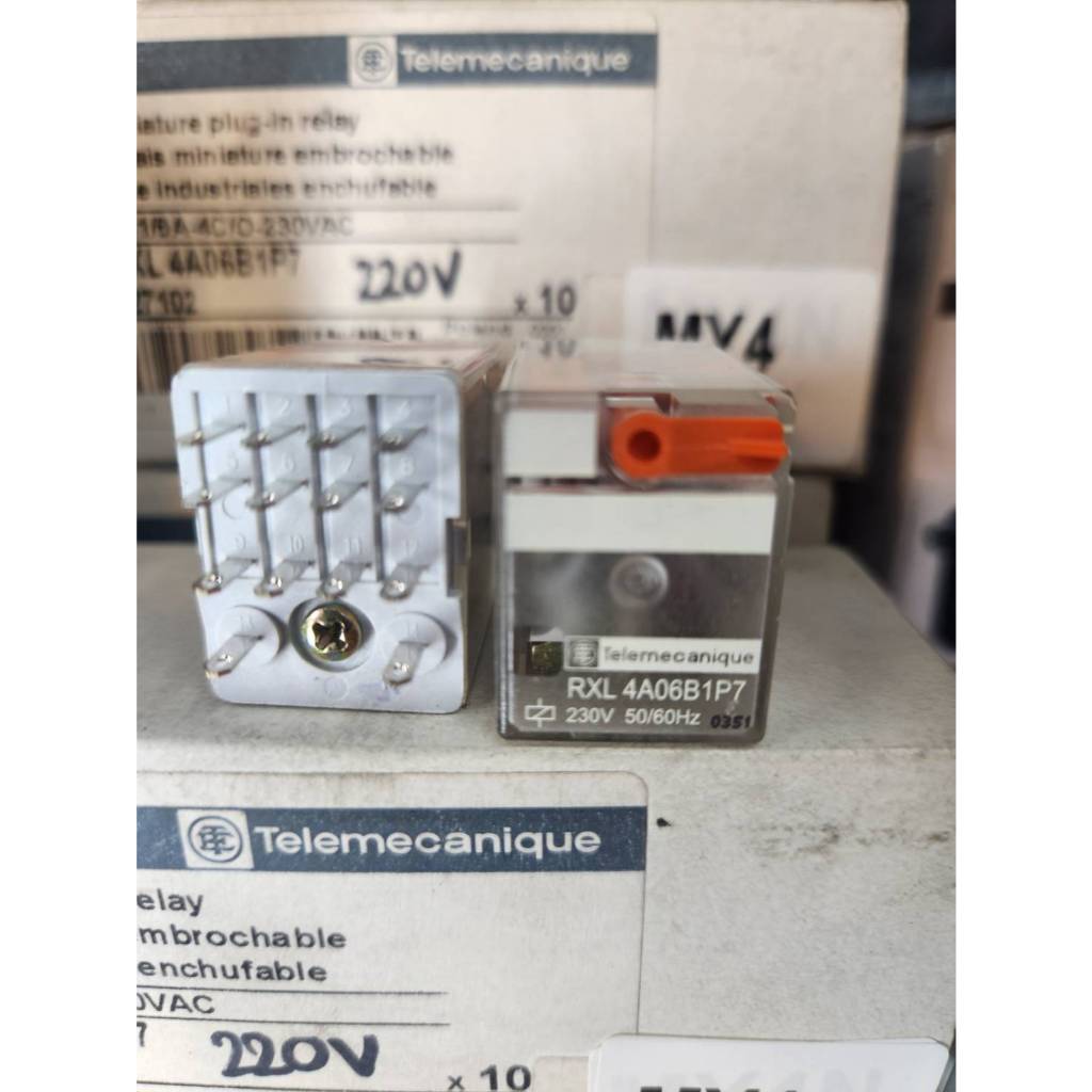 MY4 220Vac RELAY Telemecanique RXL4A06B1P7 4PDT(4no4nc)
