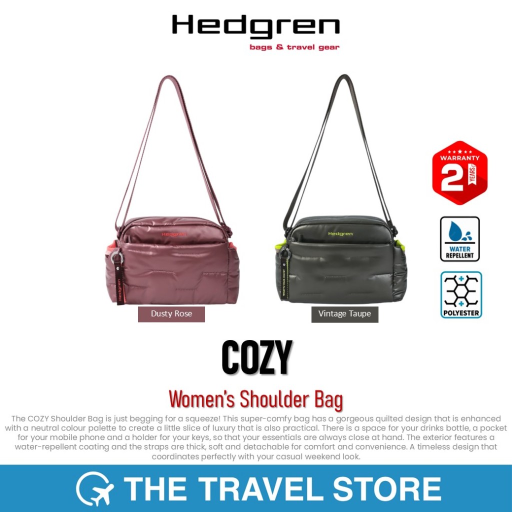 Hedgren COZY Women’s Shoulder Bag | Cocoon Collection กระเป๋าสะพายข้าง พาดหัวไหล่ สุภาพสตรี ผู้หญิง