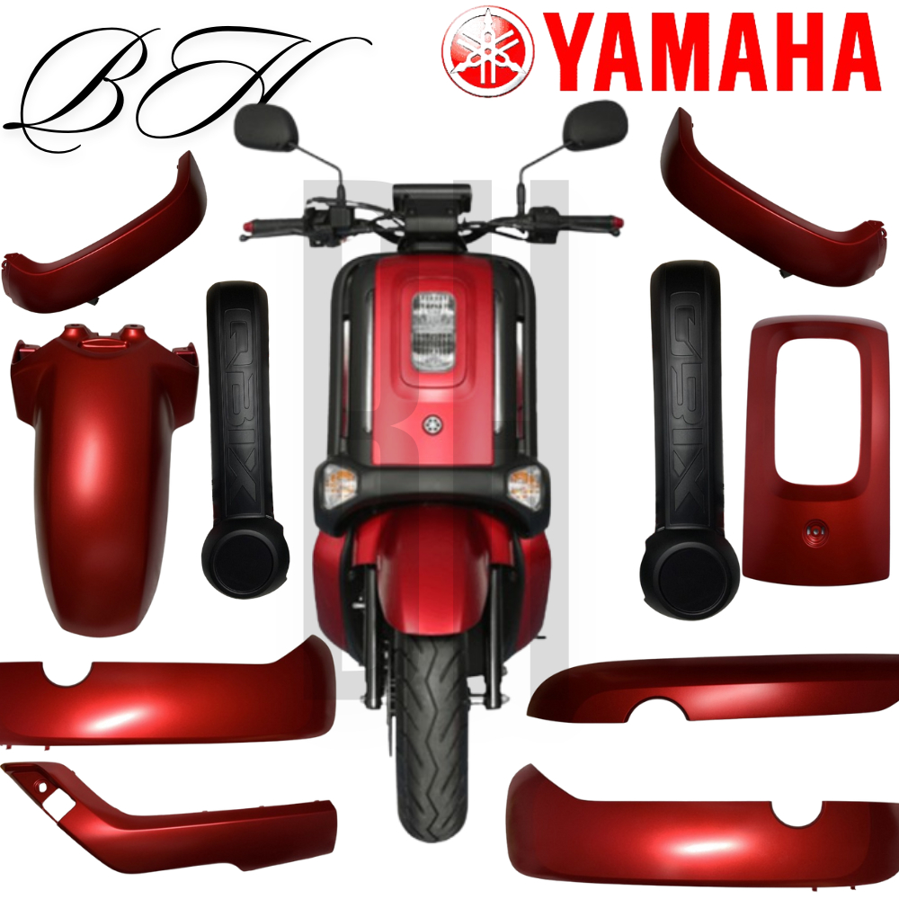 ชุดสี แฟริ่ง เฟรม QBix Qbix125 คิวบิก สีแดงปี 2017 ABS YAMAHA ของแท้ เบิกศูนย์ YAMAHA LTV125-A QBIX ABS - รูปที่ 2