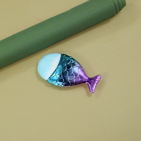 แปรงปัดแก้ม แปรงเล็บ บลัชแปลง แบบนุ่ม รูปหางปลาสีนางเงือก Cheek brush - รูปที่ 6