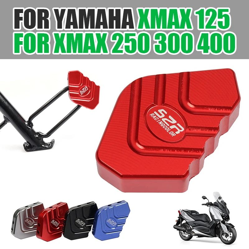 CNC สำหรับ YAMAHA XMAX300 XMAX 250 400รถจักรยานยนต์ Kickstand แผ่นขาตั้งขยาย Extension สนับสนุน