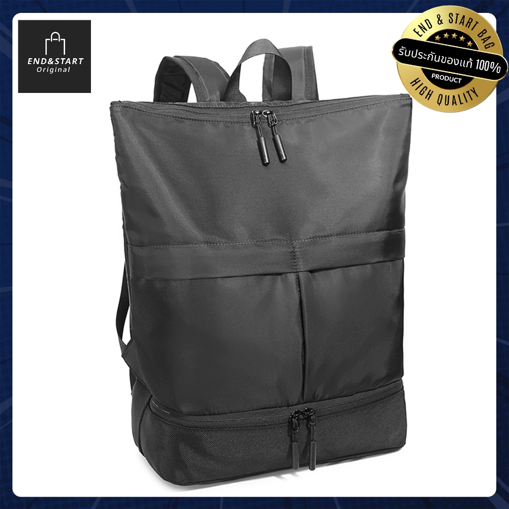 BAGB053 END&START กระเป๋าสะพายหลังมีช่องสำหรับใส่รองเท้า ผ้า Nylon คุณภาพดี ใส่เ