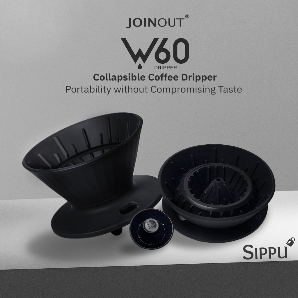 SIPPU X JOINOUT W60 (L) Portable Coffee Dripper ชุดดริปกาแฟพกพา พับได้ [มีที่พับกระดาษในกล่อง]