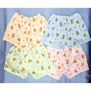 กางเกงขาสั้นเด็ก ลายสี ผ้าคอตตอน กางเกงเด็กอ่อน