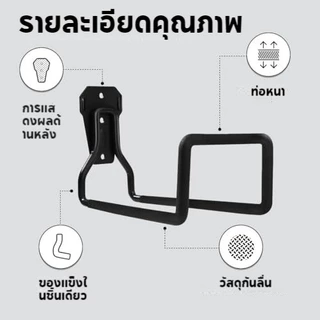 【NEW】แท่นวาง ท่อน้ำโลหะหนัก บ้านโรงรถติดผนัง ชั้นวางของท่อ แขวนแขวนตกแต่ง