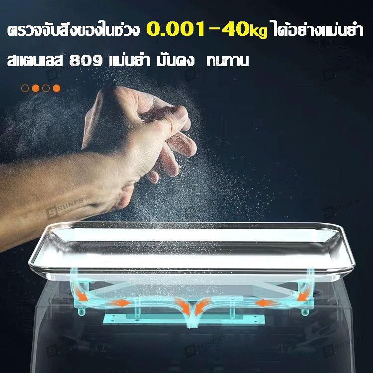 ส่งฟรี 1บาท SUNESY ตาชั่งดิจิตอล มีรับประกัน 40 กก เครื่องชั่งดิจิตอล กันน้ำ เล็กที่สุด 0.01 กรัม ความแม่นยำสูง ทนทาน