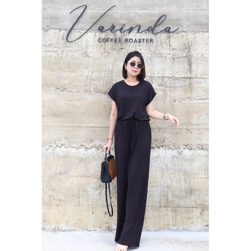 basic set(A064)ชุดเซทเสื้อแขนเกยกางเกงขายาว
