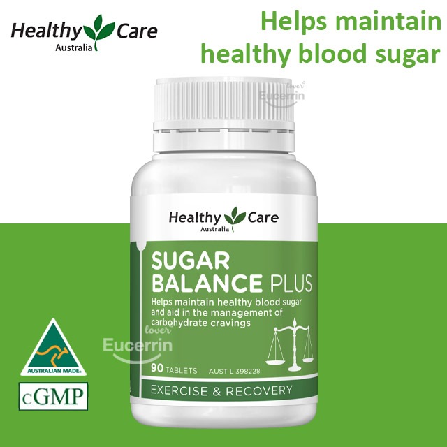 Healthy Care Sugar Balance Plus 90 Tablets ช่วยรักษาระดับน้ำตาลในเลือด ช่วยจัดการกับความอยากน้ำตาล